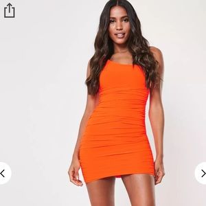 Missguided One Shoulder Ruched Mini Dress